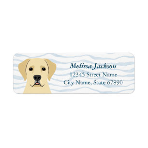 Labrador Retriever Rücksendeadressen-Aufkleber