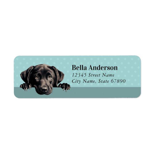 Labrador Retriever Rücksendeadressen-Aufkleber (Vorne)