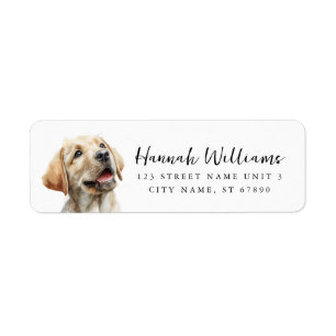 Labrador Retriever Rücksendeadressetiketten