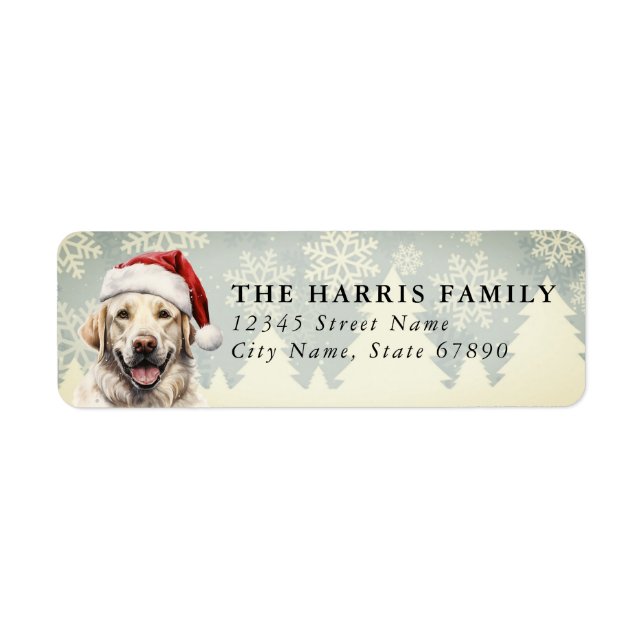 Labrador Retriever Rücksendeadressetiketten (Vorne)