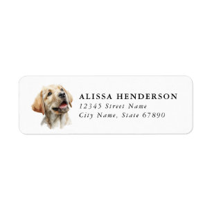 Labrador Retriever Rücksendeadressetiketten