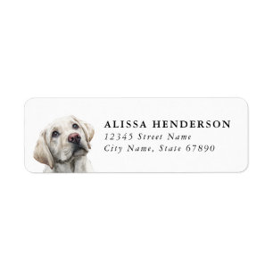 Labrador Retriever Rücksendeadressetiketten