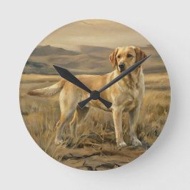 Labrador Retriever Runde Wanduhr