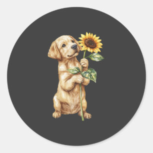 Labrador Retriever  Runder Aufkleber