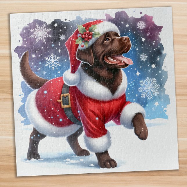 Labrador Retriever Santa Dog Christmas Puppy Puzzle (Von Creator hochgeladen)