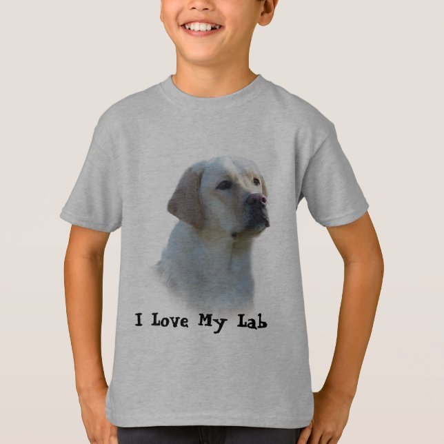 Labrador-Retriever scherzt T - Shirt (Vorderseite)