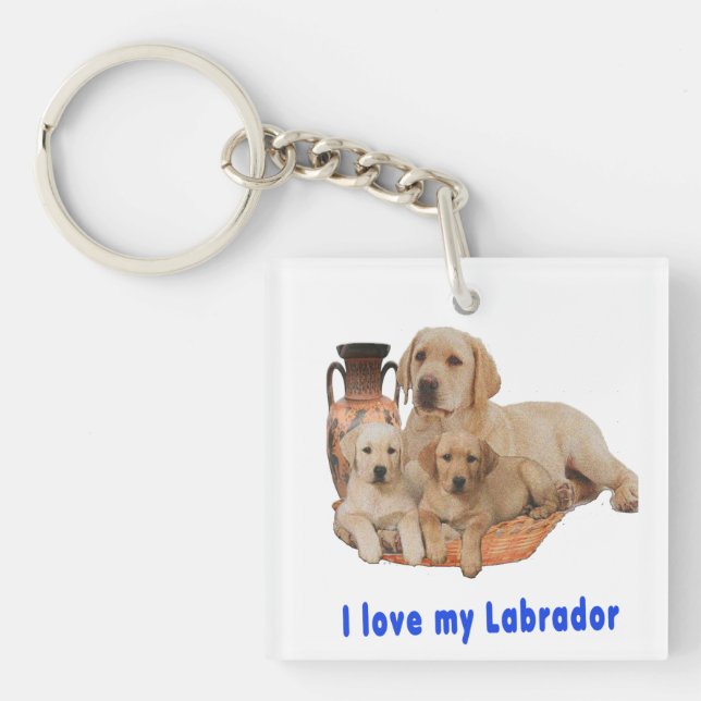 Labrador Retriever Schlüsselanhänger (Vorderseite)
