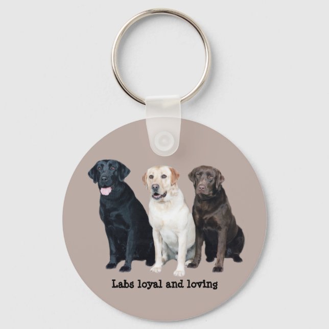 Labrador Retriever Schlüsselanhänger (Vorderseite)