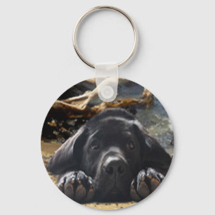 Labrador-Retriever-Schlüsselanhänger-Strand Schlüsselanhänger