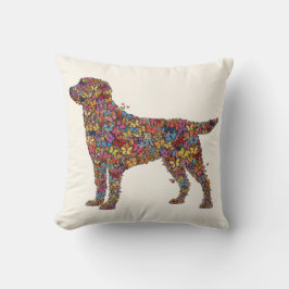 Labrador Retriever Schmetterling Silhouette | Dog  Kissen