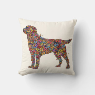 Labrador Retriever Schmetterling Silhouette Dog Kissen