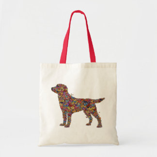 Labrador Retriever Schmetterling Silhouette | Dog  Tragetasche
