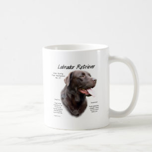 Labrador Retriever (Schokolade) Historisches Desig Kaffeetasse