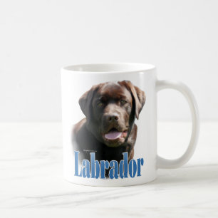 Labrador Retriever (Schokolade) Name Kaffeetasse