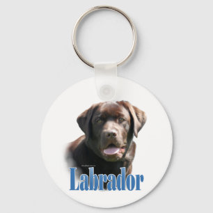 Labrador Retriever (Schokolade) Name Schlüsselanhänger