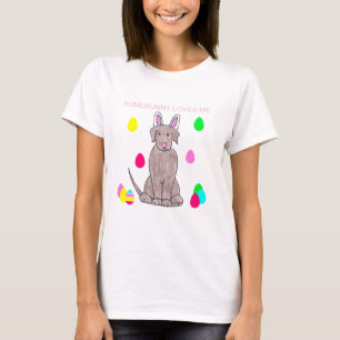 Labrador-Retriever-Schokolade Somebunny Lieben ich T-Shirt
