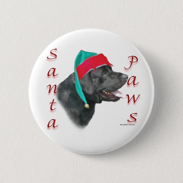Labrador Retriever (schwarz) Button (Vorderseite)