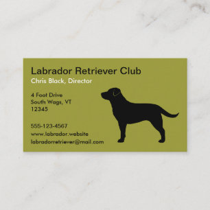 Labrador Retriever (Schwarz) Visitenkarte