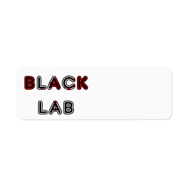 Labrador Retriever Schwarze Lab Flagge im Namen (Vorne)