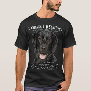 Labrador Retriever Schwarzer Besitzer Menschliche T-Shirt