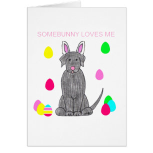 Labrador-Retriever-Schwarzes Somebunny Lieben ich