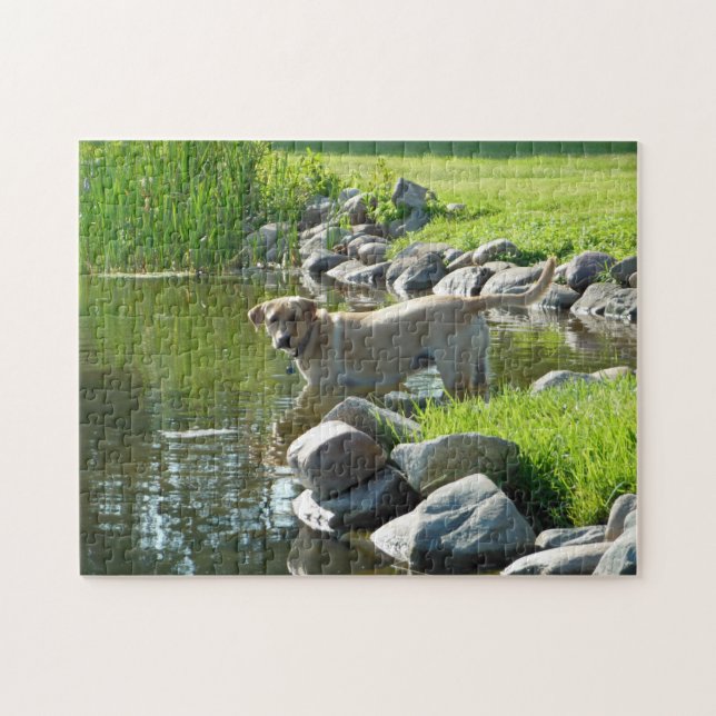 Labrador Retriever See-Felsen Puzzle (Horizontal)