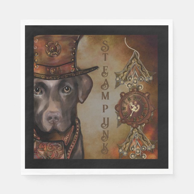 Labrador Retriever Serviette (Vorderseite)