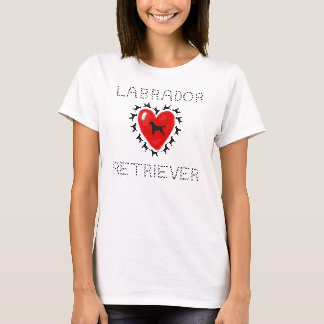 Labrador-Retriever-Shirt T-Shirt (Vorderseite)