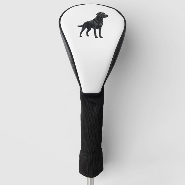 Labrador Retriever Silhouette Golf Headcover (Vorderseite)