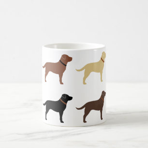 Labrador Retriever Silhouette Muster Labrador Kaffeetasse