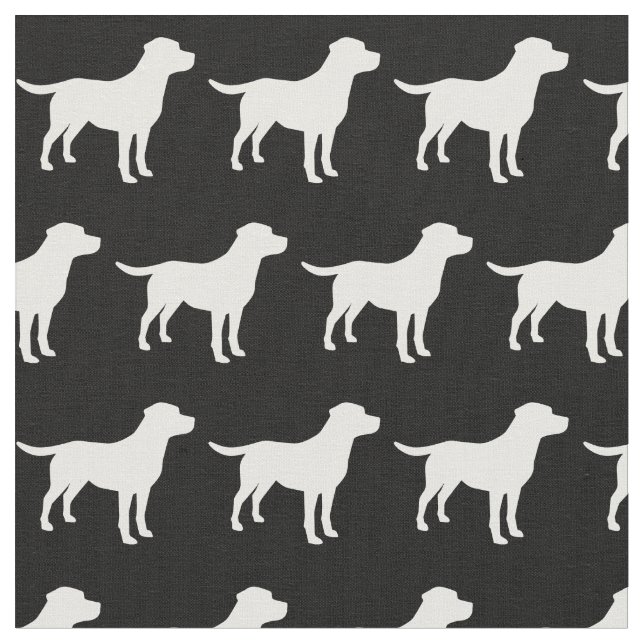 Labrador Retriever Silhouette Pet Labrador Stoff (Nahaufnahme)