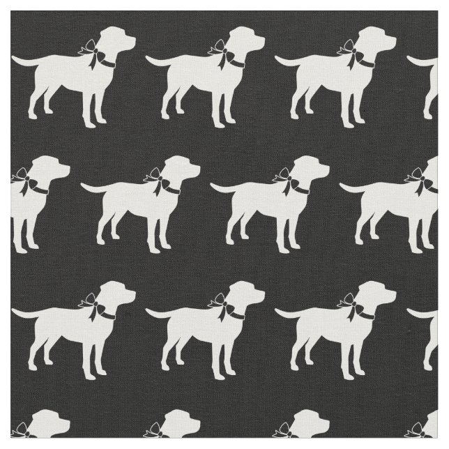Labrador Retriever Silhouette Pet Labrador Stoff (Nahaufnahme)