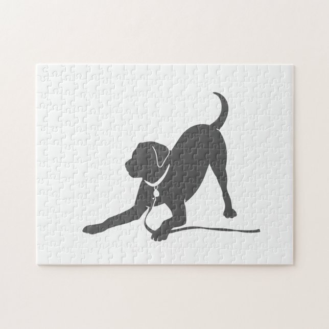 Labrador Retriever-Silhouette Puzzle (Horizontal)