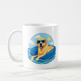 Labrador Retriever Sommerboot-Abenteuer Kaffeetasse