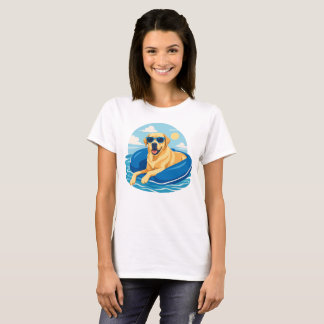 Labrador Retriever Sommerboot-Abenteuer T-Shirt
