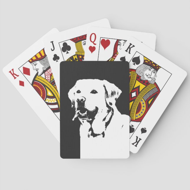 Labrador Retriever Spielkarten (Rückseite)