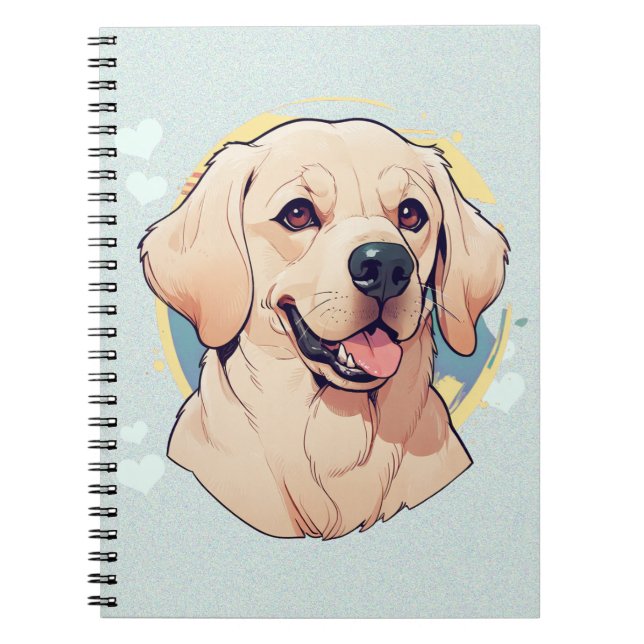 Labrador Retriever Splash of Color Notizblock (Vorderseite)