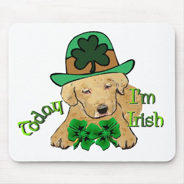 Labrador Retriever St Pattys Mousepad (Vorne)