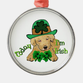 Labrador Retriever St Pattys Silbernes Ornament