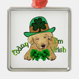 Labrador Retriever St Pattys Silbernes Ornament