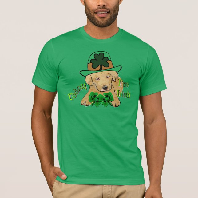 Labrador Retriever St Pattys T-Shirt (Vorderseite)