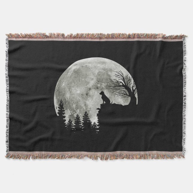 Labrador Retriever Stand on Mountain Halloween Decke (Vorderseite)