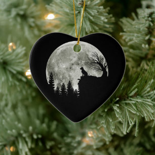 Labrador Retriever Stand on Mountain Halloween Keramik Ornament