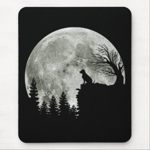 Labrador Retriever Stand on Mountain Halloween Mousepad