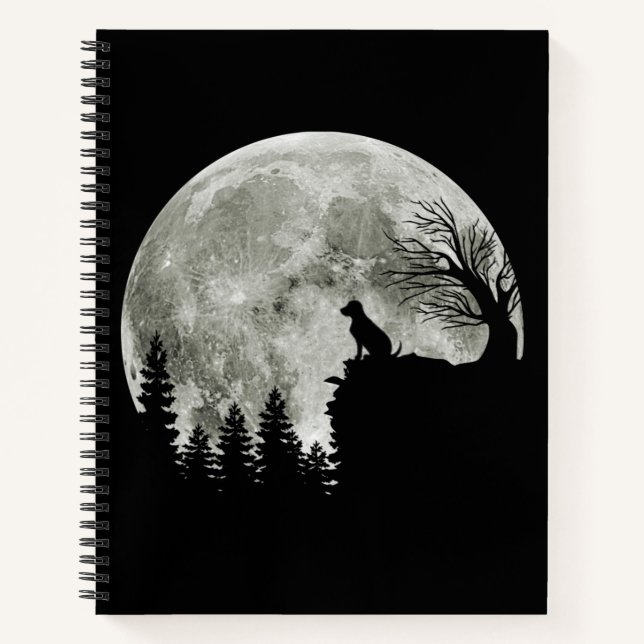 Labrador Retriever Stand on Mountain Halloween Notizbuch (Vorderseite)