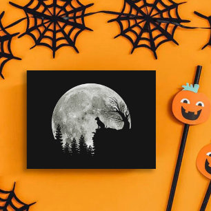Labrador Retriever Stand on Mountain Halloween Postkarte