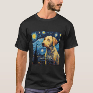 Labrador Retriever Starry Night for Dog Da T-Shirt