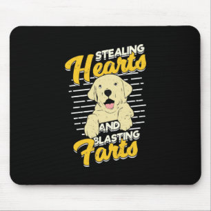 Labrador Retriever Stealing Hearaling Mousepad