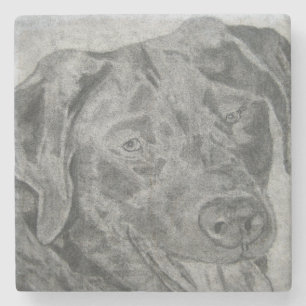 Labrador retriever steinuntersetzer
