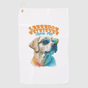 Labrador Retriever Stilvolle Haustiere Golfhandtuch